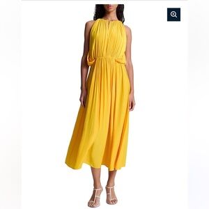 ALC Meredith midi dress in mango NWT